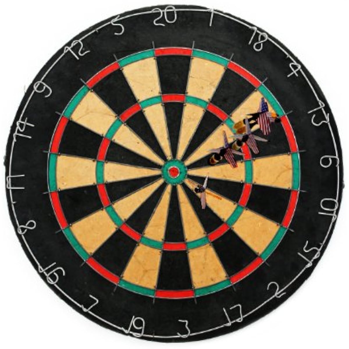 Tournament Bristle Dartboardセット – Includes 6 steel tip darts 。