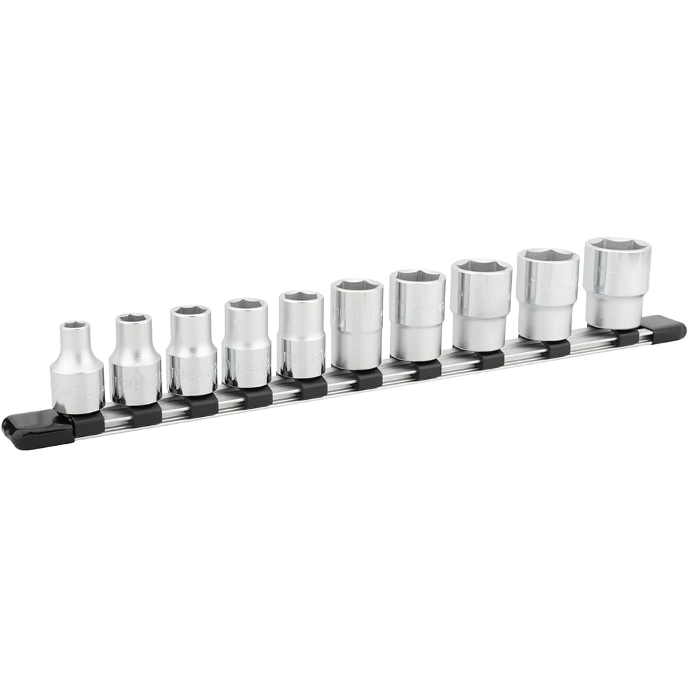 TONE socket set (hexagonal, with holder) HS410, insertion angle 12.7mm (1/2"), 10 items included