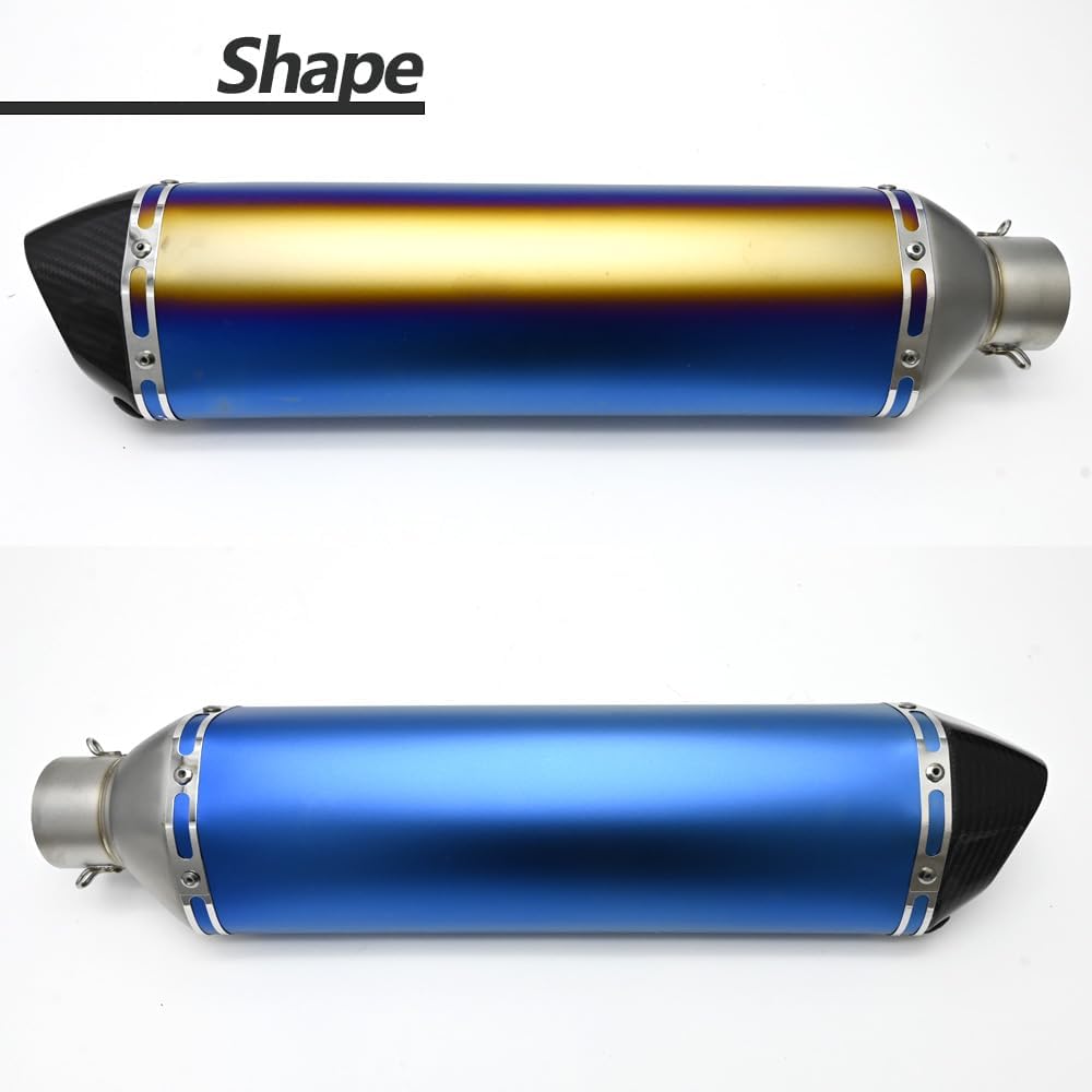 60.5mm 60.5φ Total length 570mm General purpose carbon long silencer muffler slip-on long silencer