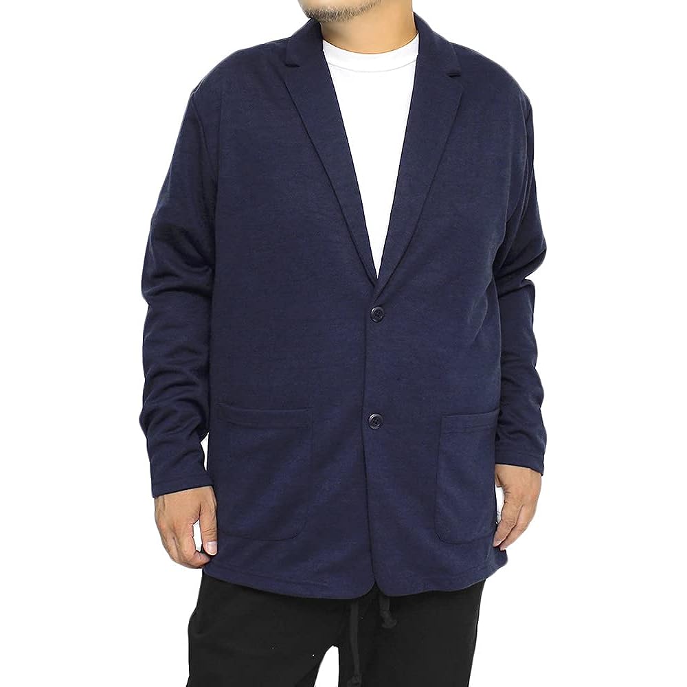 [One Colors] Setup Men's Large Size Stretch Punch Material Sweatshirt Tailored Jacket Sweatpants