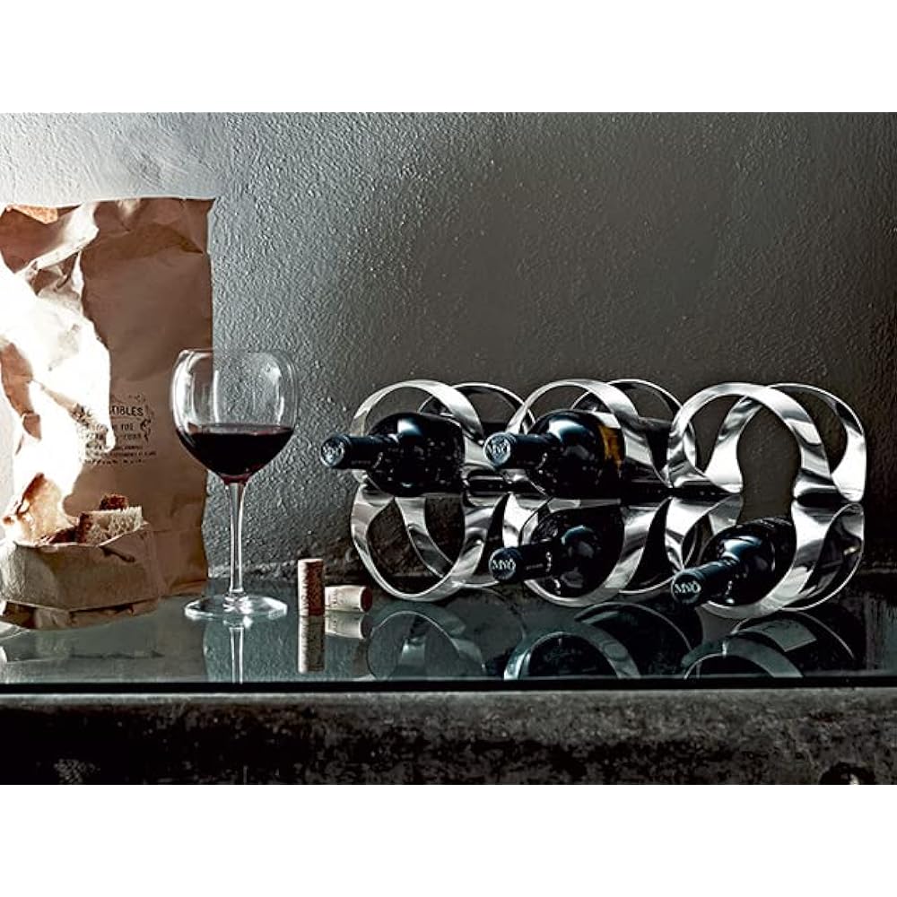 ALESSI Bottle Rack UN02 B Black