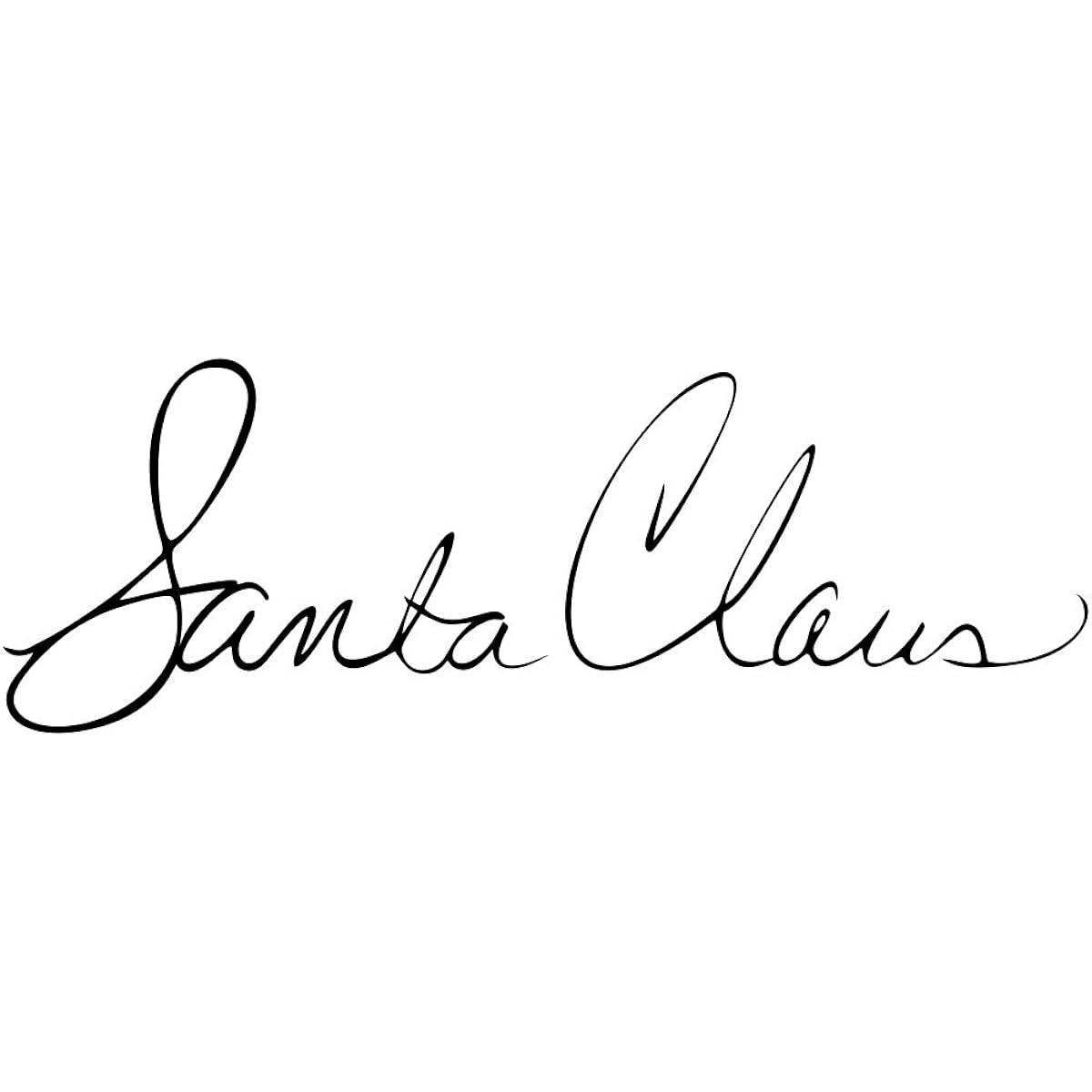 santa claus signature style 4 stamp