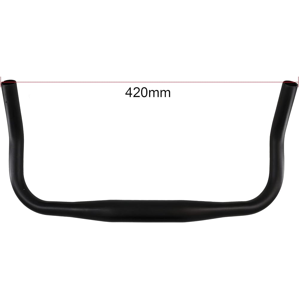 WEERAS Bicycle Bullhorn Handlebar for Road Bikes Made of Aluminum Alloy φ31.8mm Width 420mm For Fixed Gear Bicycles