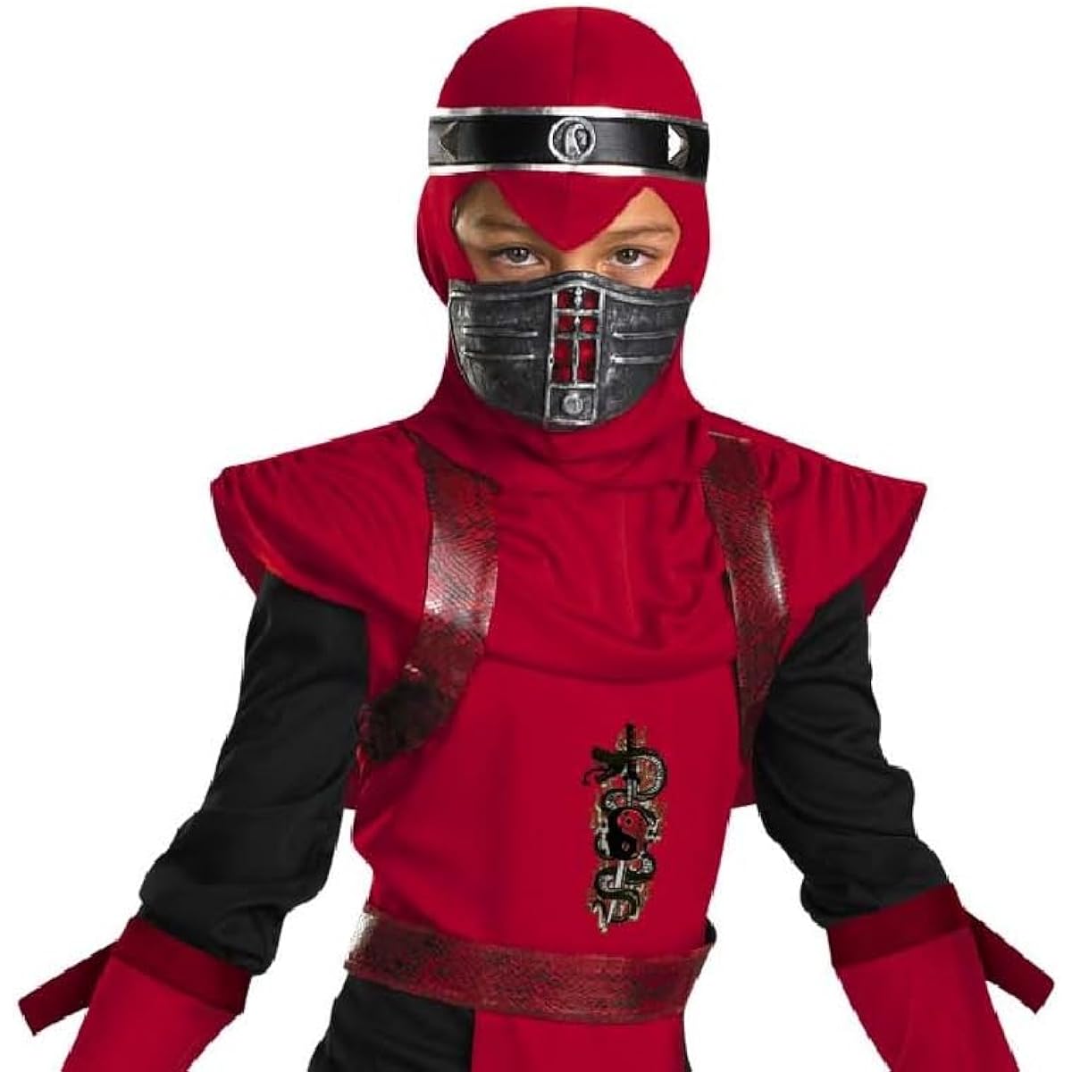 Shadow Ninjas Night Fury Red Viper Ninja Deluxe Boys Costume, 4-6
