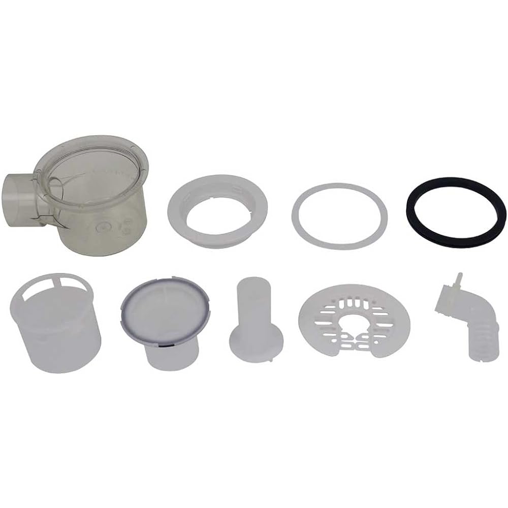 Kakudai horizontal pull trap for washing machine pan white 426-144-W