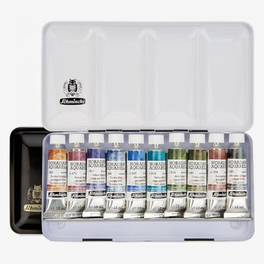 Schmincke: HORADAM watercolor paints: Super granular set: 15ml x 10 pieces