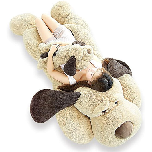 AMIRA TOYS Dog Stuffed Animal Large Stuffed Animal Extra Large Body Pillow Dog Healing Fluffy Pillow Interior Gift (180cm)