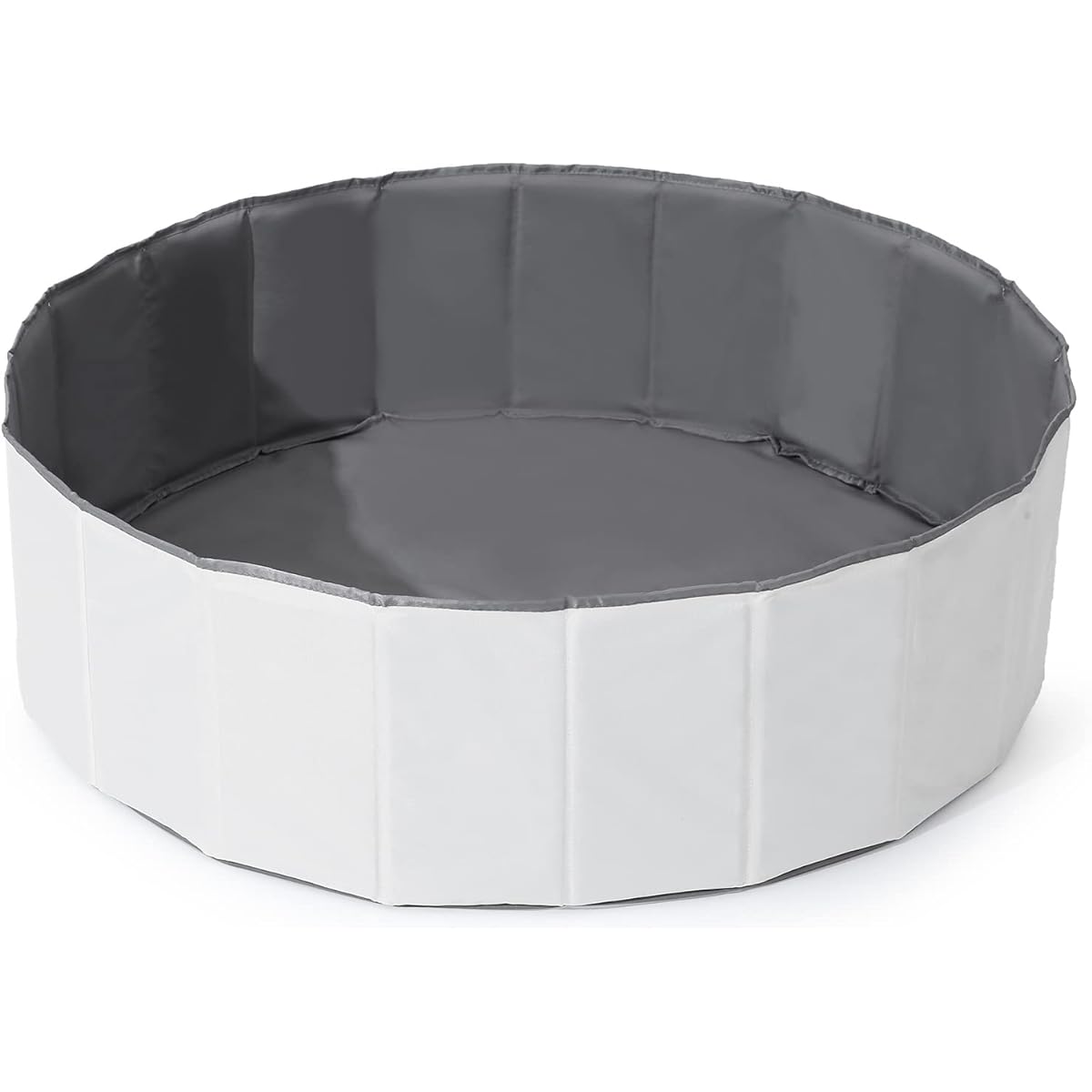 TRENDPLAY Foldable Ball Pit for Toddlers 1-3 Ball Pit Play Tent Non-sexual Crawling Playpen Ball Pool Playhouse Play Circle with Storage Bag for Boys Girls Dog Birthday (Balls Not Included) White