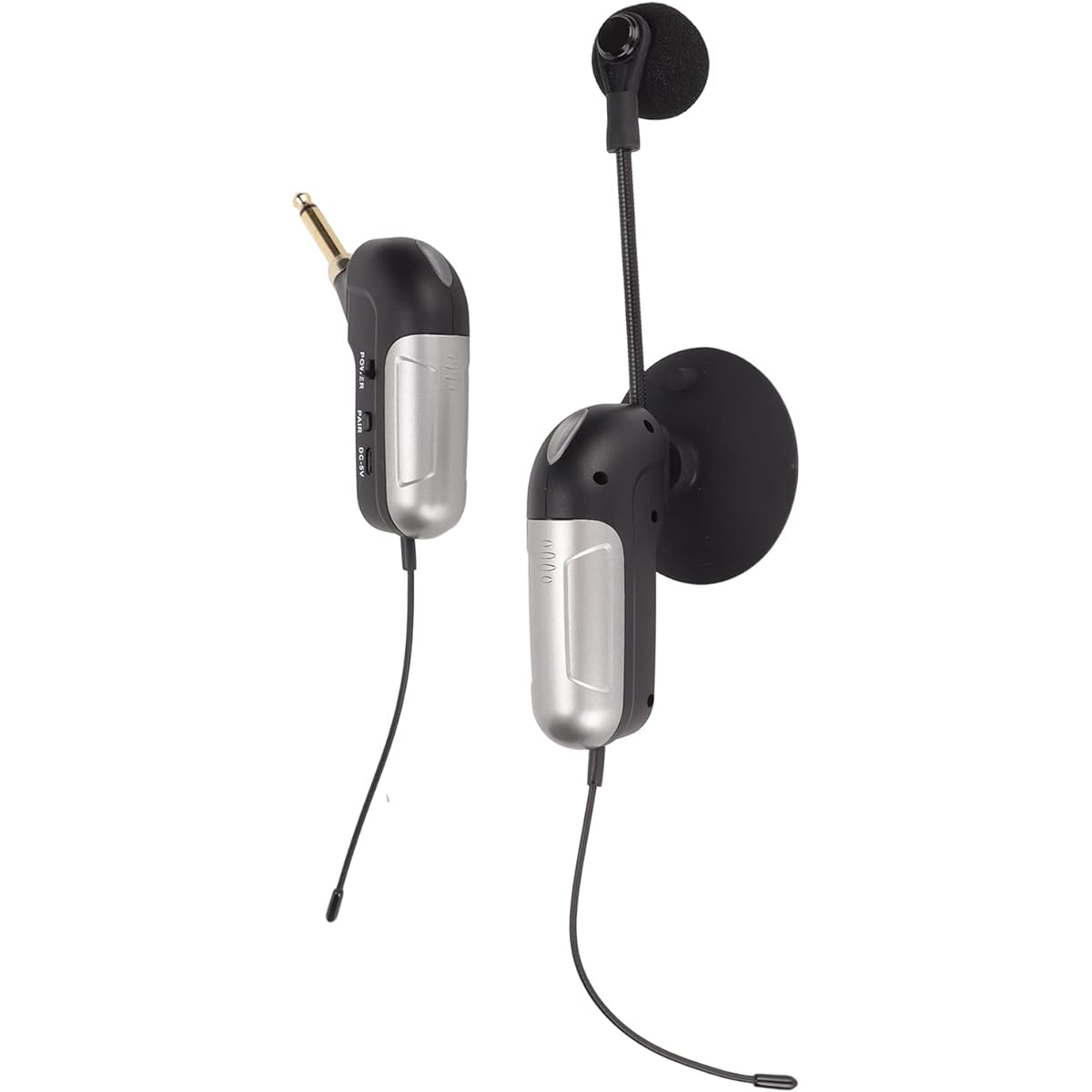 Wireless musical instrument microphone, UHF clip condenser microphone, suitable for large and small violin zither lute contrabass harp guitar