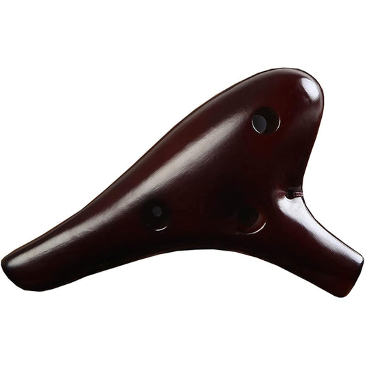 12 Hole Ocarina Flute Alto C Wind Instrument AC Ocarina Kiln-fired Smoke Burn Ocarina Beginner Ocarina Instrument