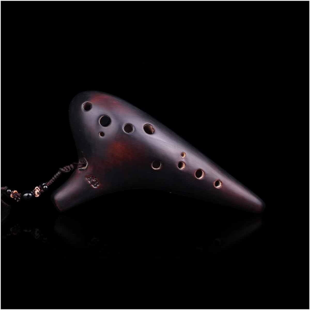 Smoked 12 Holes Alto B Flat Ceramic Ocarina Performance Level 12 Hole Ocarina Musical Instrument Ocarina Instrument
