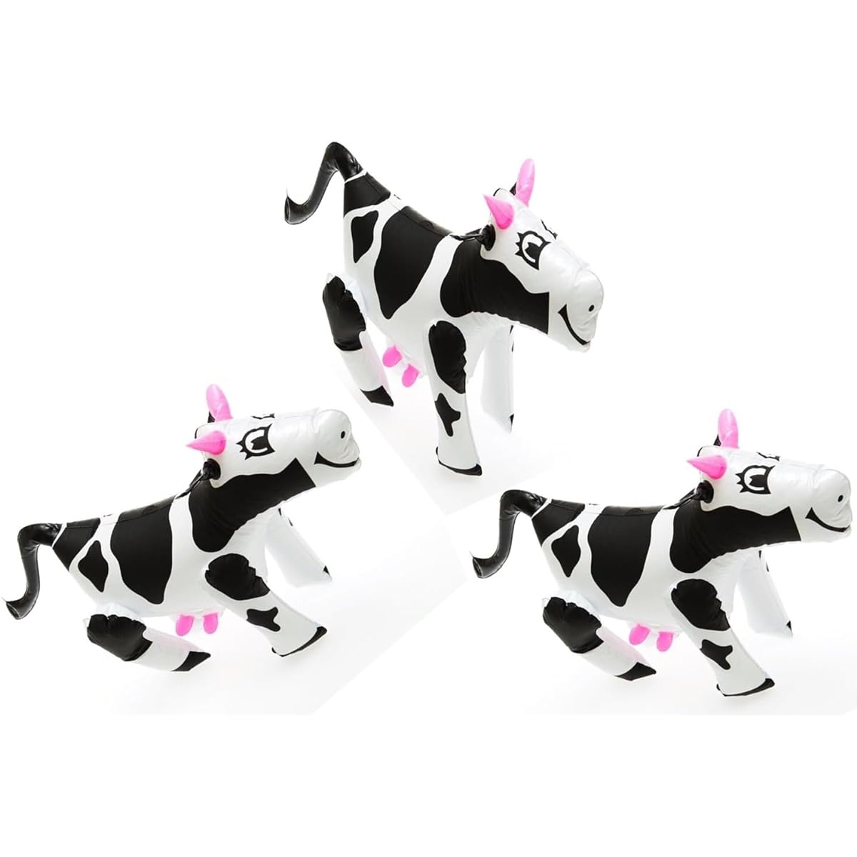 Inflatable Cow | 3 Piece Set | Hanging Party Decorations and Toys