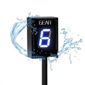 Speed Display Meter Motorcycle Gear Indicator 1-6 Level ECU Plug Mount Suzuki Intruder 800 V-Strom GSXR 600 SV650 750 Speed Gear Display