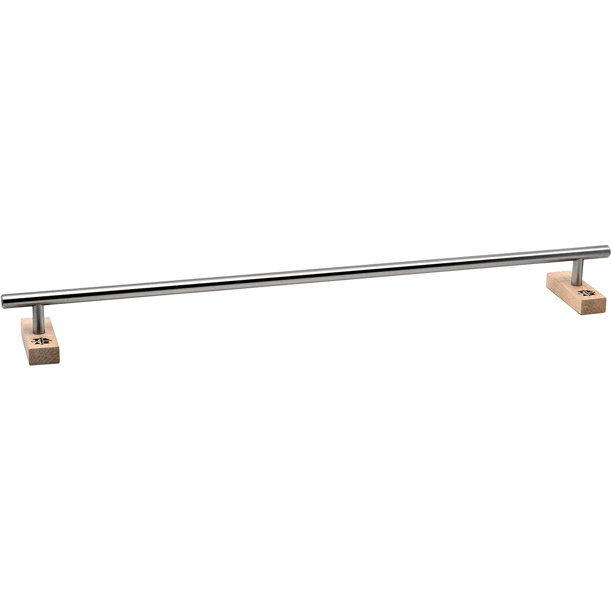 Teak Tuning Round Fingerboard Rails - 2X Long Edition - Silver - 21" Length, 2" Height - Prolific Series