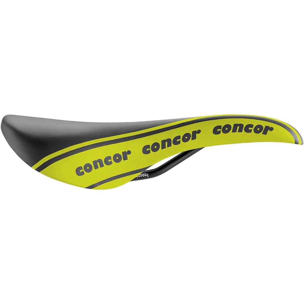 selle sanmarco Bicycle Road Bike Mountain MTB Saddle Concore Open Fit Dynamic Wide Black Yellow 270MW001Y 260x145mm