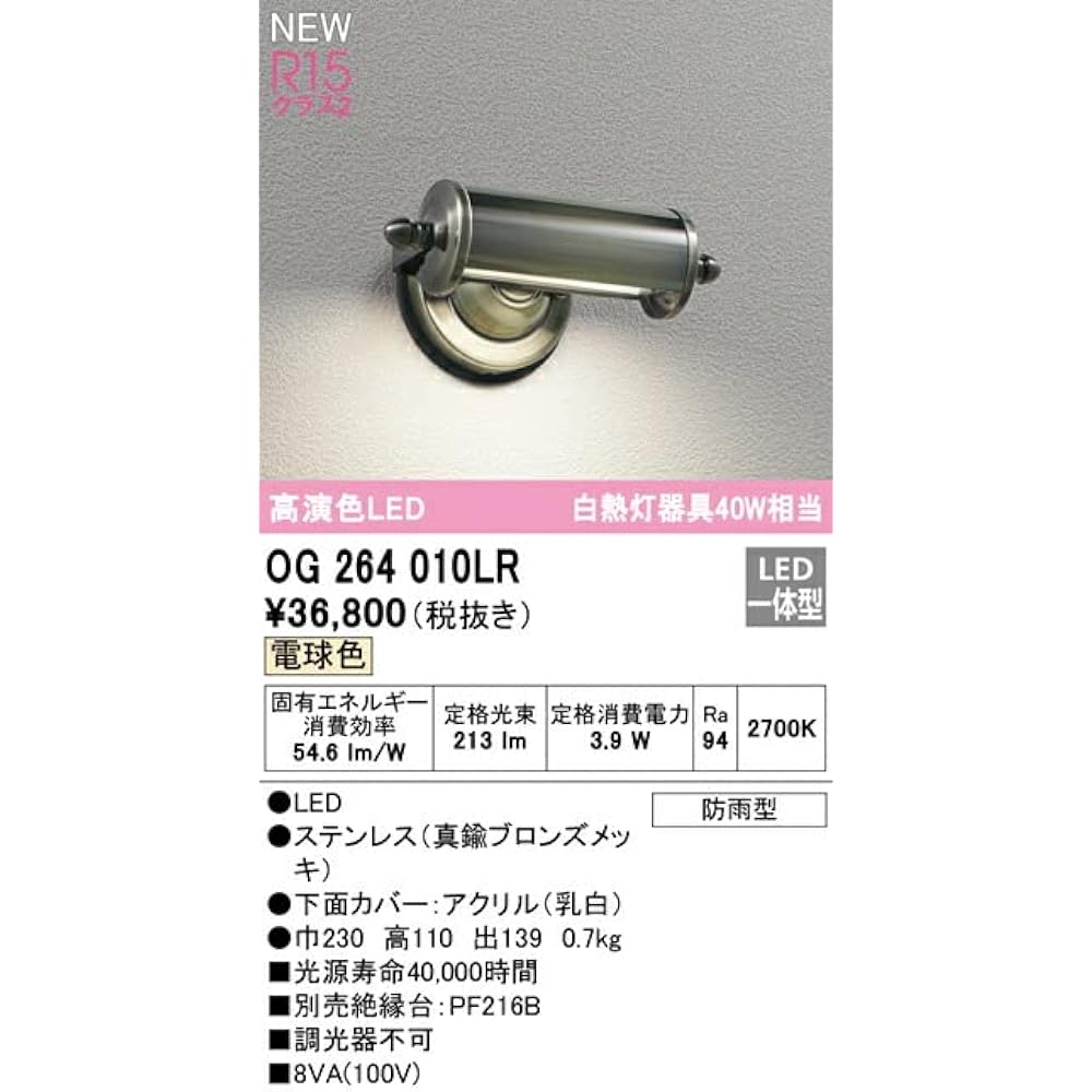 Orderic LED nameplate light OG264010LR
