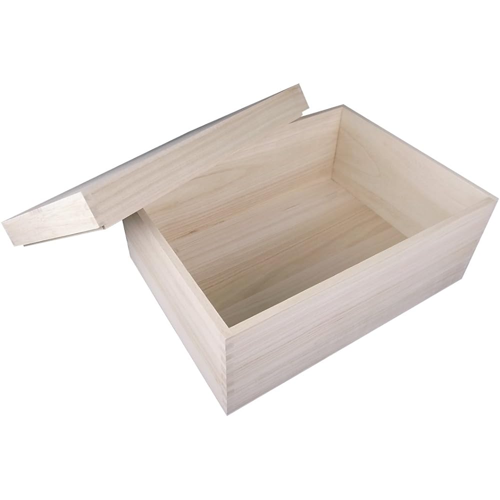 Paulownia box - High-grade paulownia box with locking specifications - 3L size (Easily stores A4 files and paper, perfect for storing Japanese-made items)