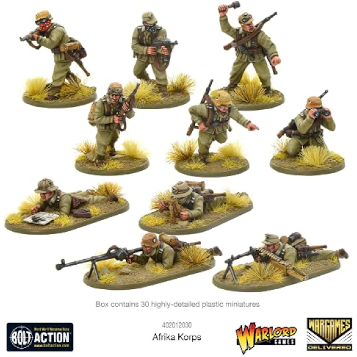 Warlord Games Wargames Bolt Action Miniatures African Military Set WWII Miniatures 28mm Scale Action Figures Army Men Miniature War Games