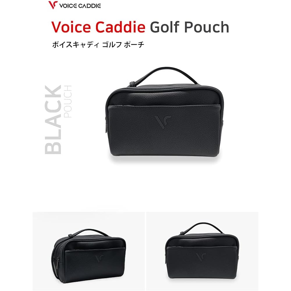 [Voice Caddy] Golf Pouch Voice Caddy Black Unisex