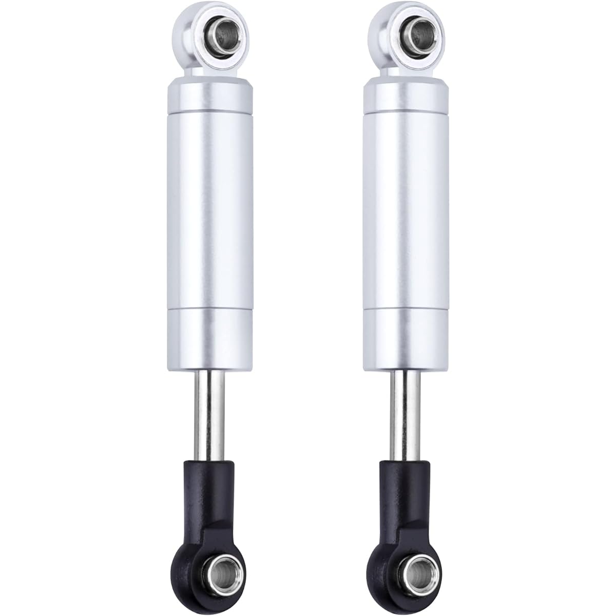 Hobbyfire RC Shocks Internal Springs 2pcs for RC Car Monster Truck Crawler On-Road Off-Road Buggy Touring Drift (Total Length 70mm, Silver)