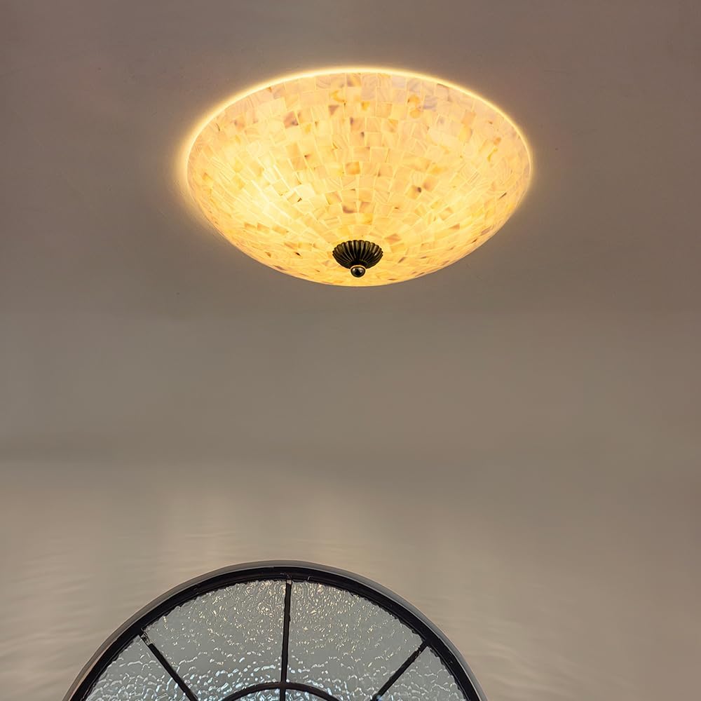 Ceiling Light Nordic Shale LED 3 Lights Stylish Ceiling Light Antique Lighting Simple LED Bulb Compatible Cafe Children's Room Kitchen Living Dining Table Bedroom Toilet Classic CEI-SL-01-JP