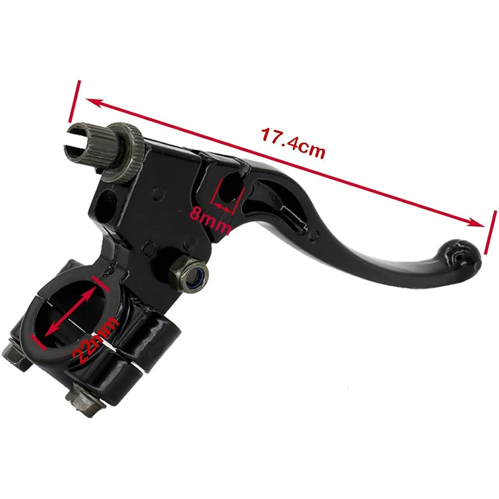 Throttle Handle + Left and Right Clutch Brake Lever Handle Brake Cable Compatible with XR80 XR100 CRF70 CRF80 Pit Dirt Motor Bike Baja Mini Bike