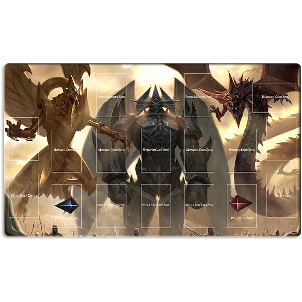 Mlikemat Playmat Osiris The Sky Dragon TCG CCG Trading Card Game Mat + Free Bag