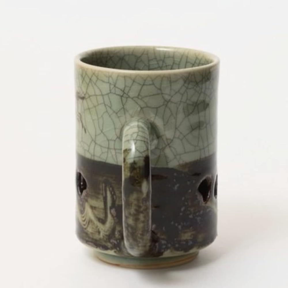 Ohori Soma Ware Matsunaga Kiln Double Mug 60th Birthday Celebration Gift Present Tea Cup Mug Coffee Cup Stylish Double Thermal