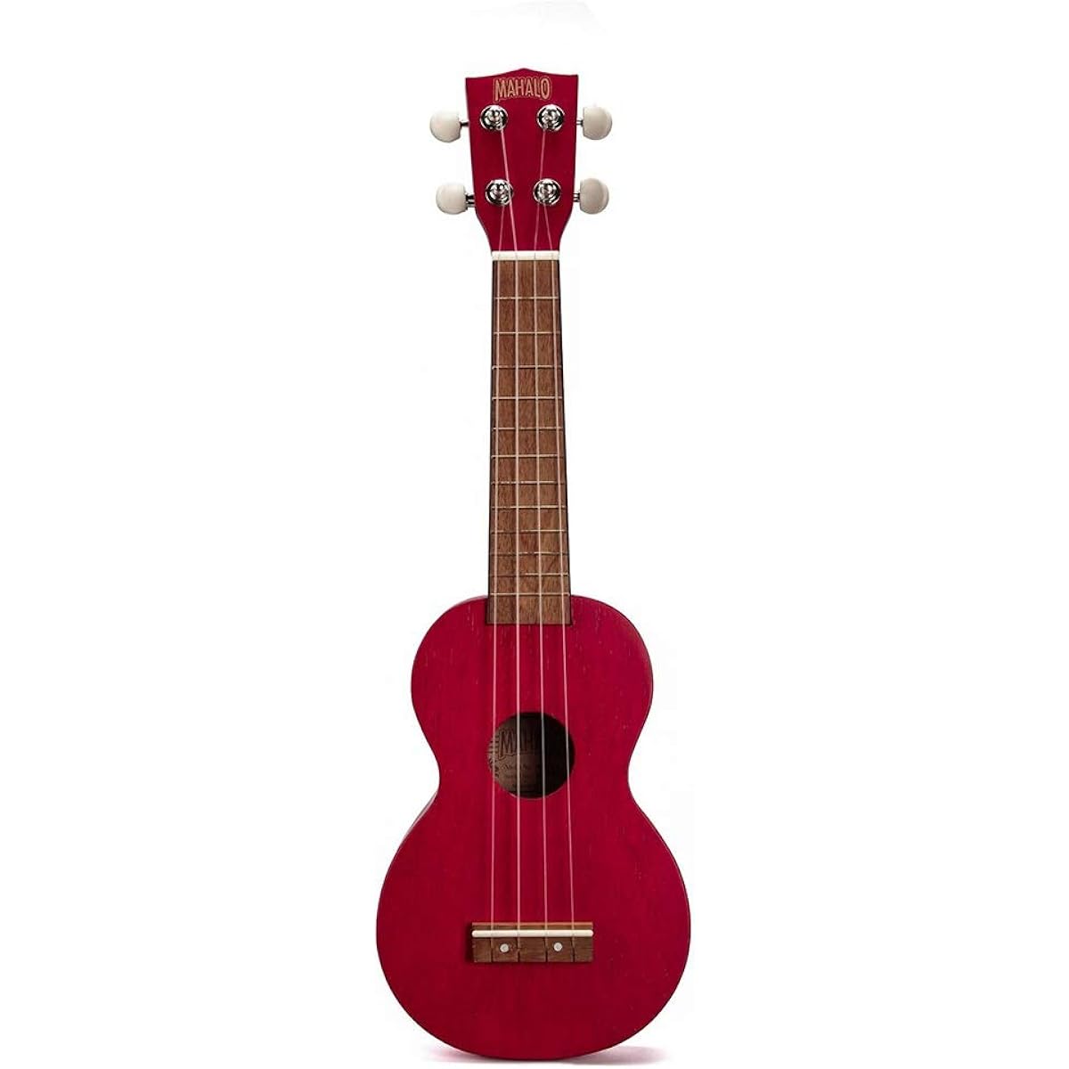 Ukulele 21 Inch Acoustic Ukulele Hawaii Guitar Musical Instrument for Beginners Entry Level Ukulele (Color : Red, Size : 21 inches)