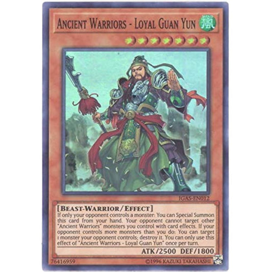 Ancient Warrior - Loyal Guan Yun - IGAS-EN012 - Super Rare - Unlimited Edition