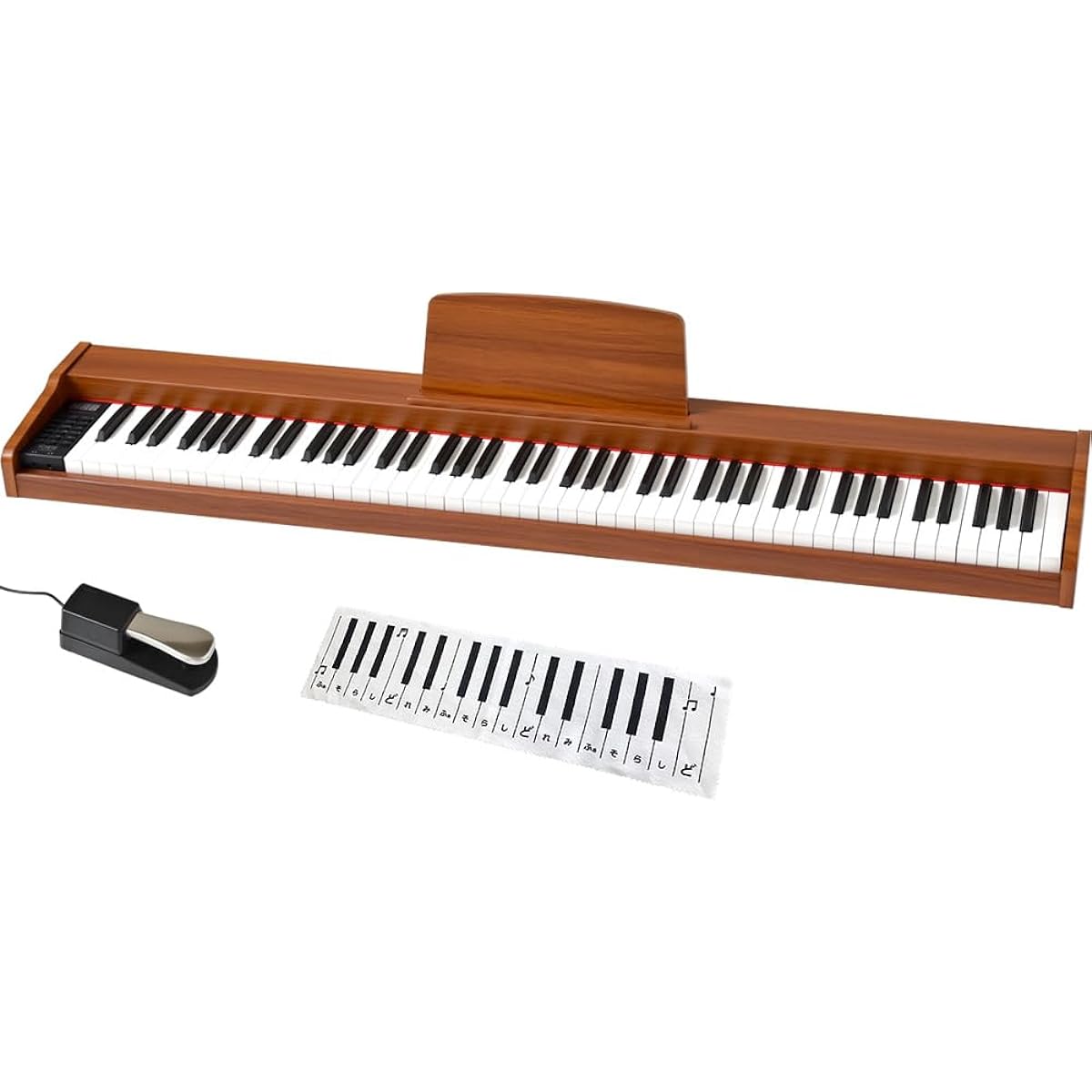 TORTE Digital Piano Wood Grain Slim Design 88 Keys TDP-SP03/LB Light Brown [Music Stand, Pedal, Power Adapter, Instruction Manual, Cloth]