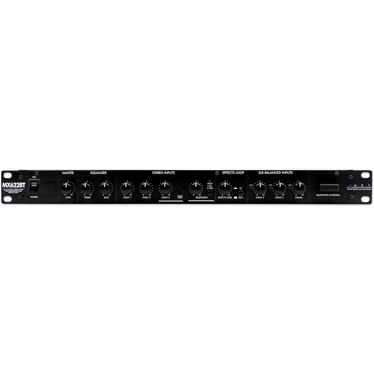 ART 6-Channel Stereo Mixer with Bluetooth and Effect Loop MX622BT [Official Japanese Import]