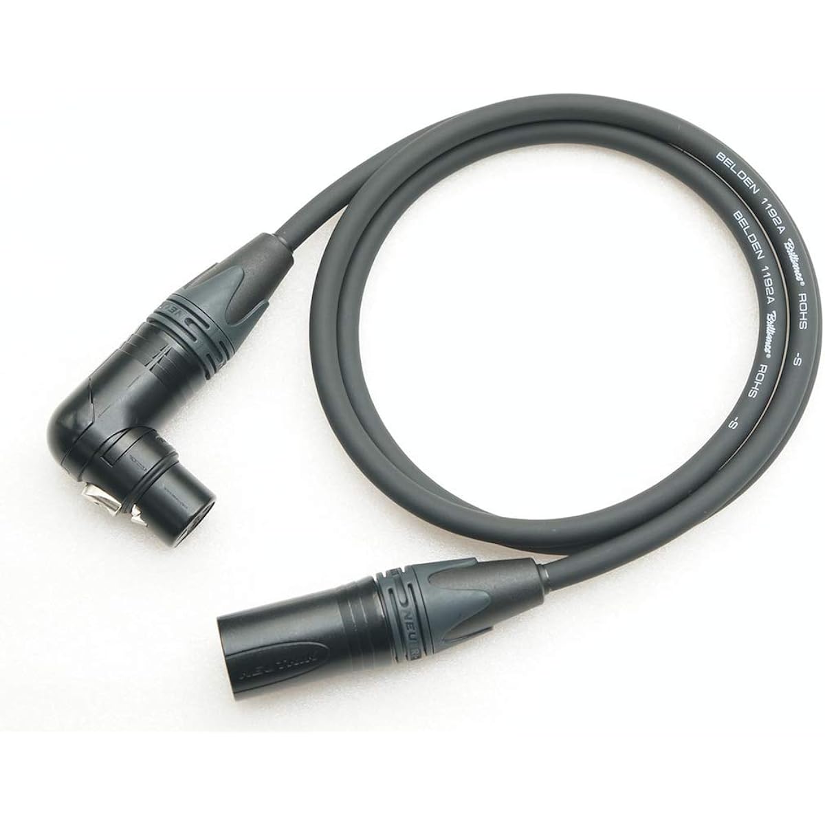 BELDEN 1192A L-type XLR female to XLR male microphone cable (10m, black)