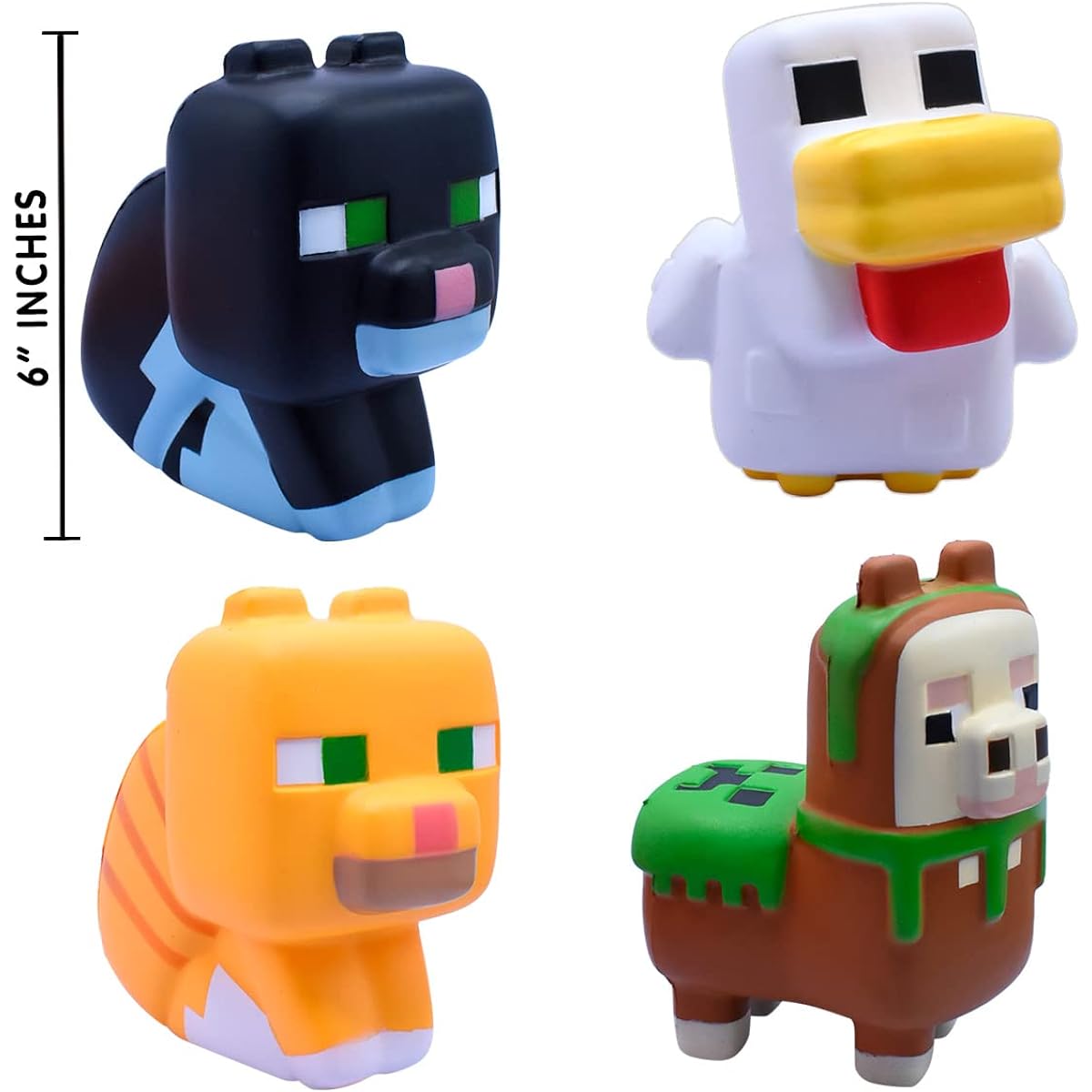 Just Toys LLC Minecraft Mega SquishMe - Series 2 (Tuxedo Cat)