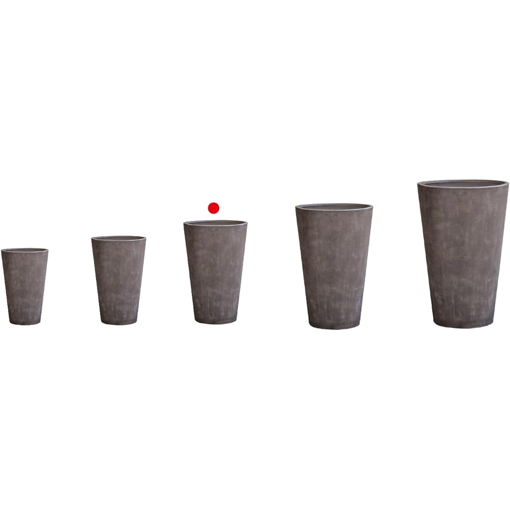 TERRA-MENT TallRound61 Dark Gray 910-228-811 Compatible pot: No. 10