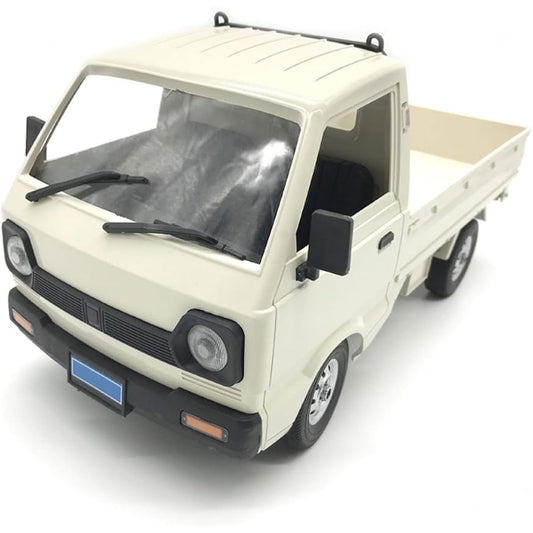 Apawband WPL D12 RC Car 1/10 RC Drift Car RTR Remote Control Car Light Truck Crawler Off-Road Drift 2.4G Proportional Throttle Steering 260 Motor Rear Drive Hobby Toys White