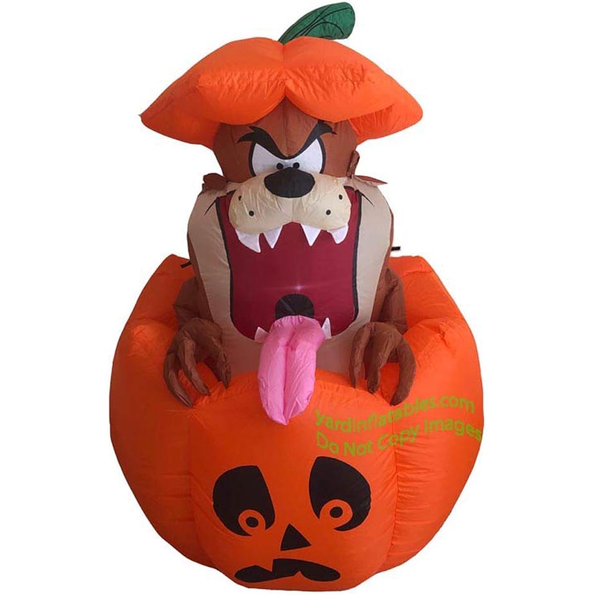 M38172 5ft Air Blown Inflatable Taz Jack O'Lantern Pumpkin Yard Decor
