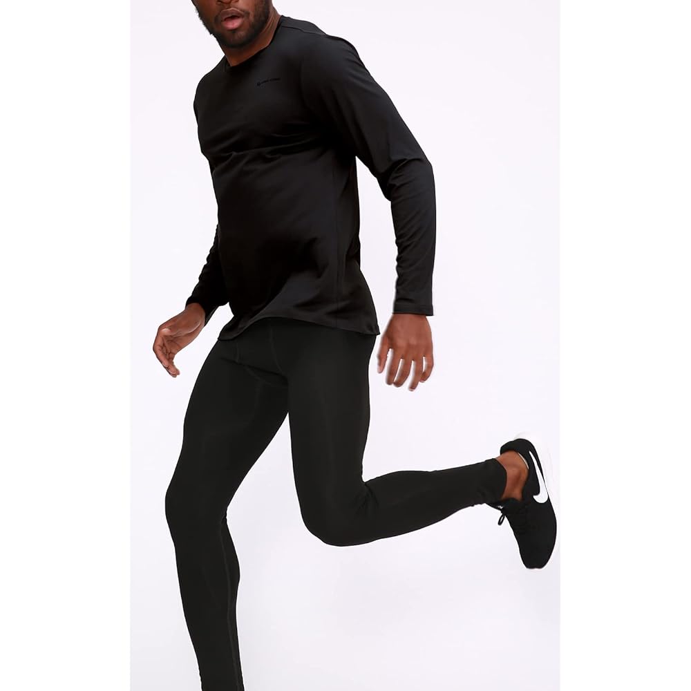 [IWAMA HOSEI] Iwama Sewing Long Sleeve T-Shirt Men's T-Shirt Long Sleeve Quick Dry Black White White Black Sports Plain Sportswear S M L LL XL Men's Round Neck