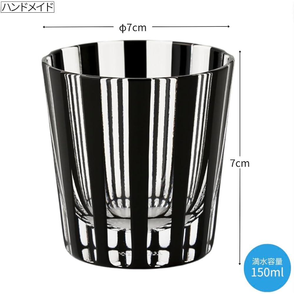 Kimoto Glass Glass Mini Old KUROCO Stripe KK-02ST 150ml [KIMOTO GLASS TOKYO]