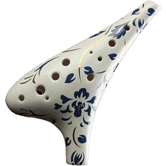 12 Holes Alto C Tone Ceramic Ocarina Professional Blue and White Porcelain Pattern Ocarina Musical Instrument Ocarina Instrument (2)