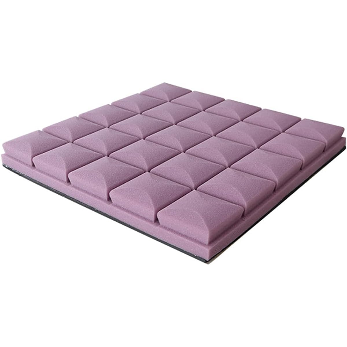 Bar Sound Absorbing Cotton, Home Studio Soundproofing Accessories Foam Wall Panel Tiles 10PCS (Grey) (Purple)
