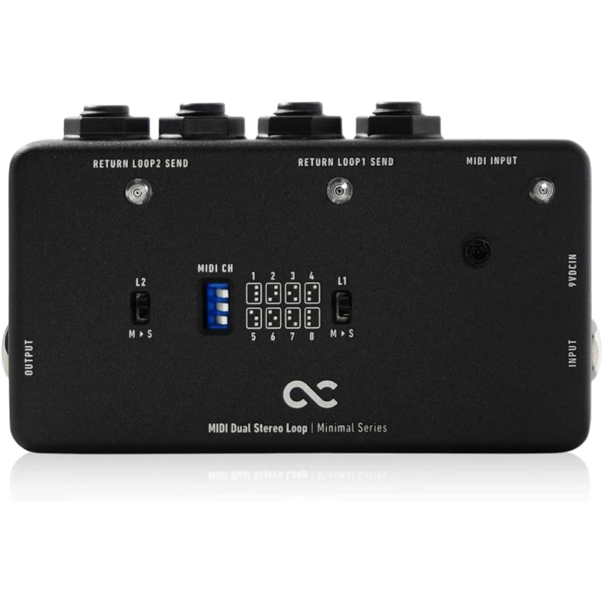 One Control Minimal Series MIDI Dual Stereo Loop / 2 Loop Switcher MIDI Control Stereo Loop One Control