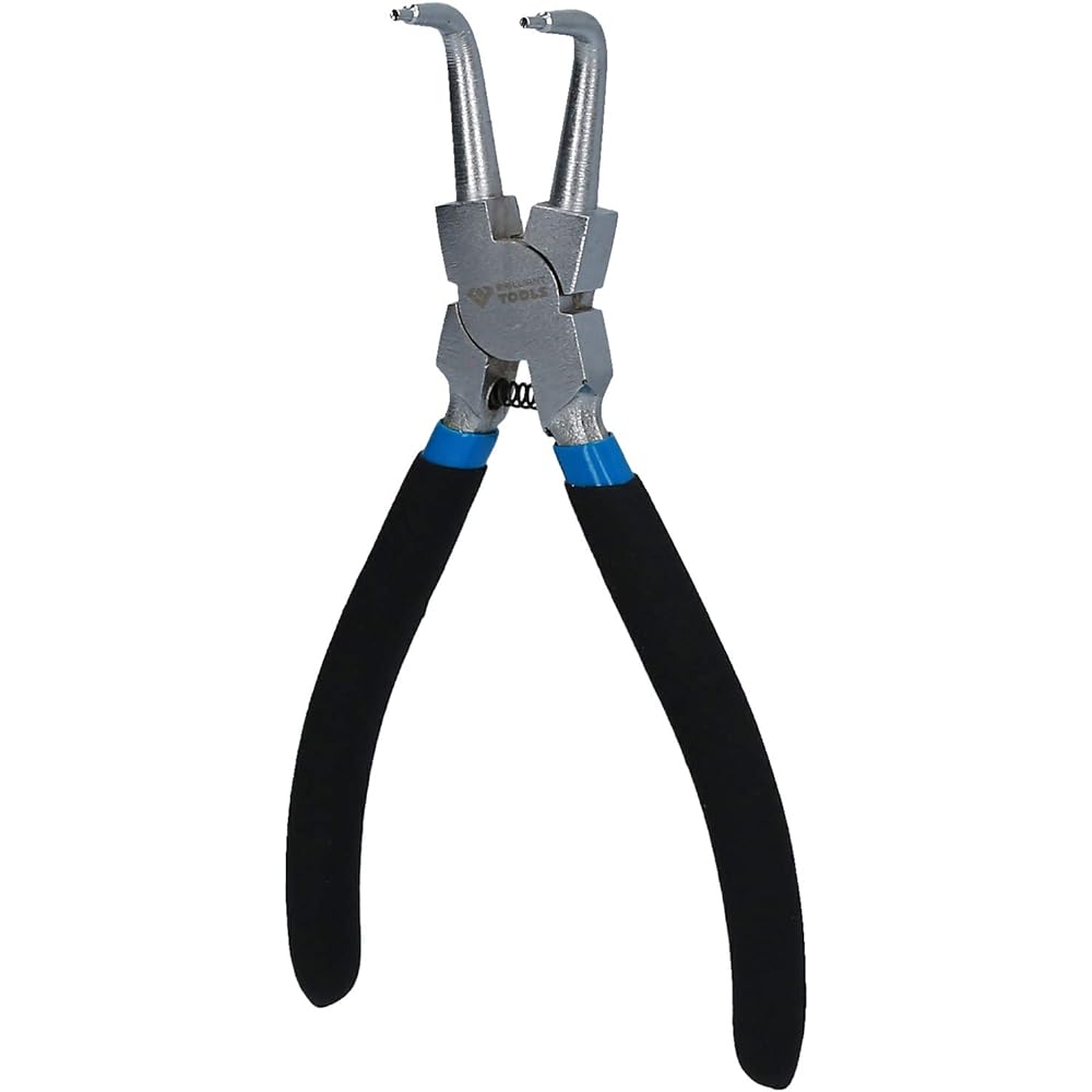 KS Tools Circlip Pliers for Internal Retaining Ring Angled 175 mm BT067004