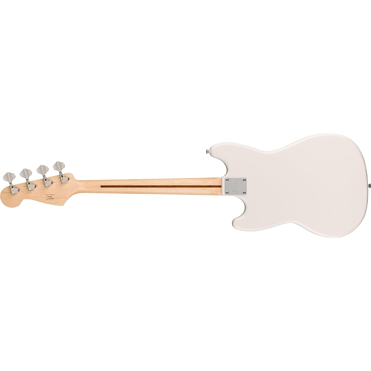 Squier by Fender Fender Squier Electric Bass Squier Sonic™ Bronco™ Bass, Maple Fingerboard, White Pickguard, Arctic White Soft Case Included