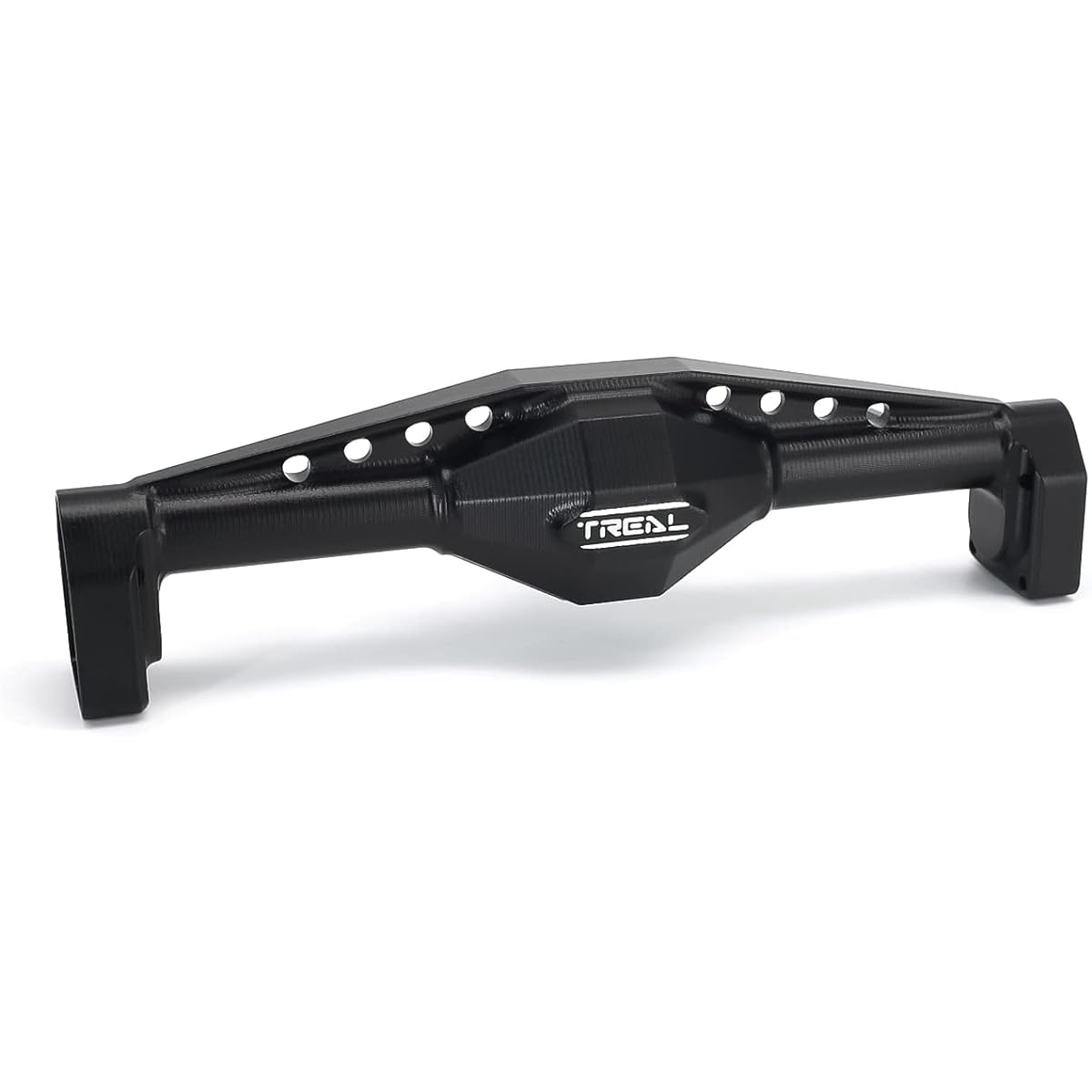 TREAL UTB18 Capra Rear Axle Housing Aluminum 7075 CNC Machined with Rear Hub One Piece Design Upgrade (Black)
