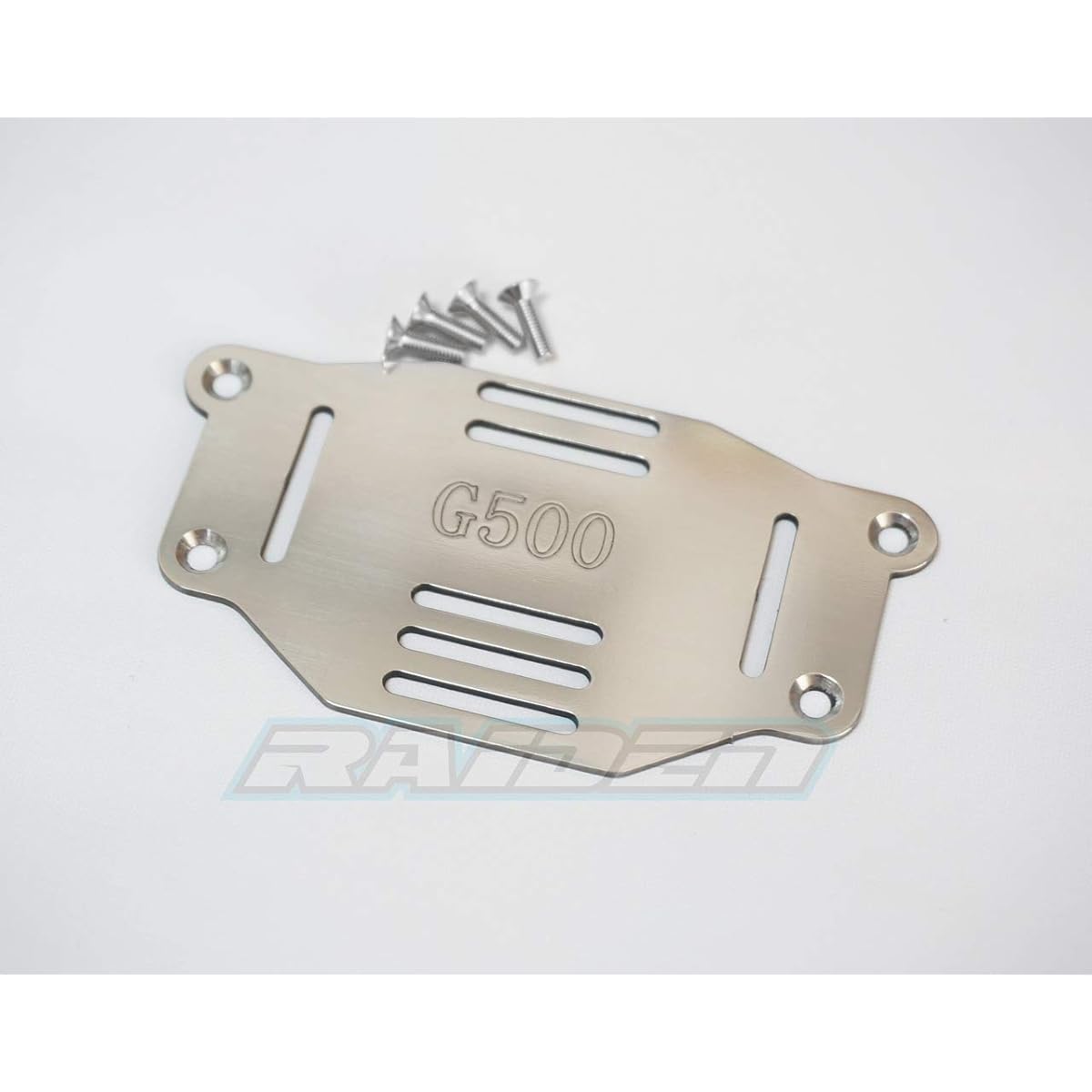 Raidenracing Stainless Steel Front Battery Holder ESC Mount with Strap for Traxxas TRX-4 TRX4 G500