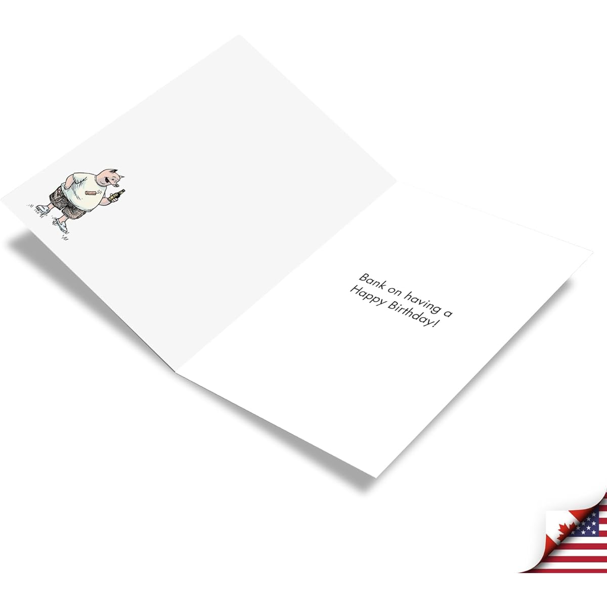 NobleWorks - 1 Funny Cartoon Birthday Greeting Card - Comic Humor Birthday Celebration Card - Best Tattoo C3644BDG