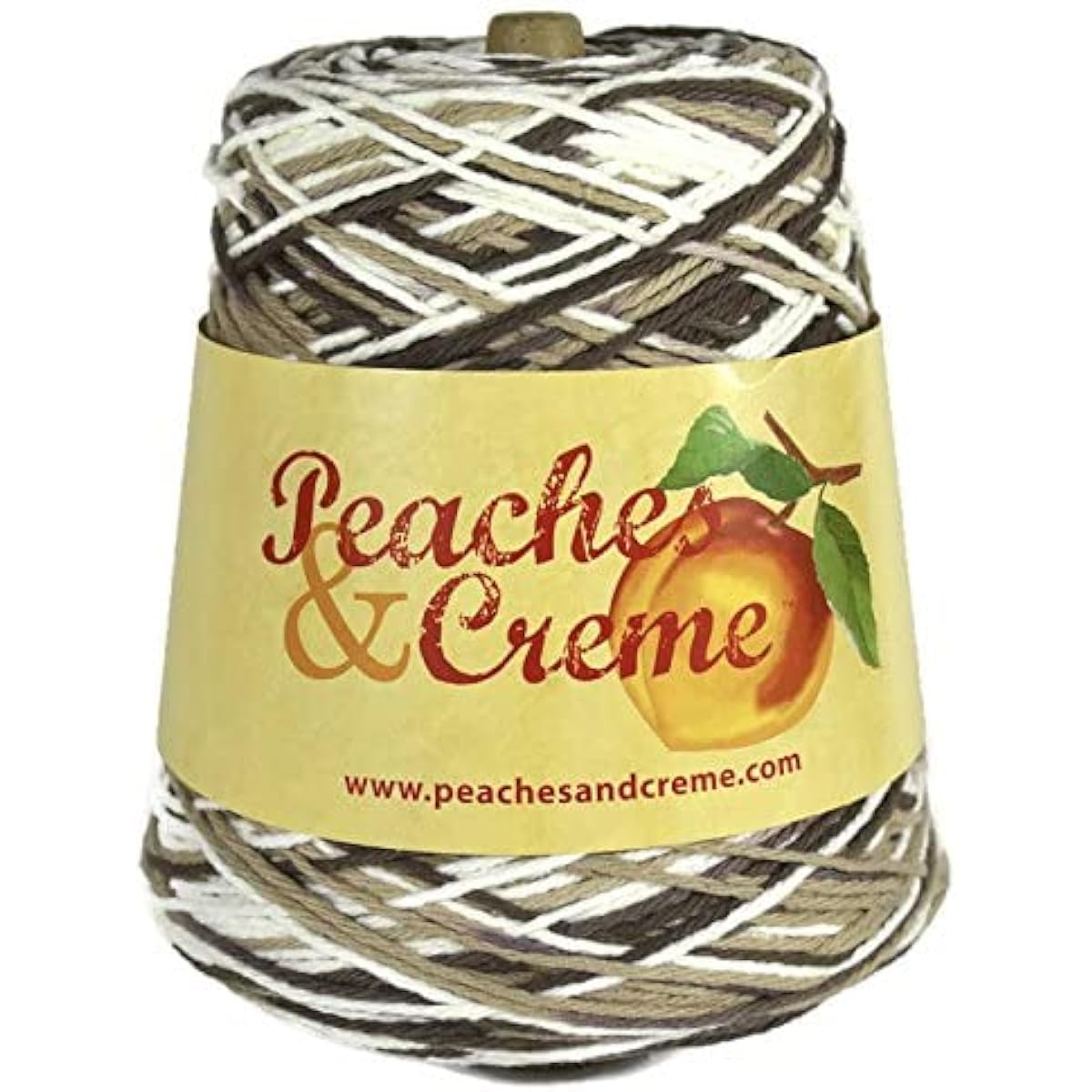 Peaches & Cream (Cream) Cotton Yarn 14oz Cone (Chocolate Milk)