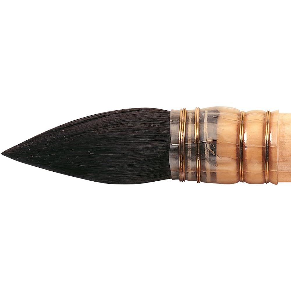 Windsor & Newton Pure Squirrel Brush Russian Blue Squirrel Hair Feather Tube Brush No.12