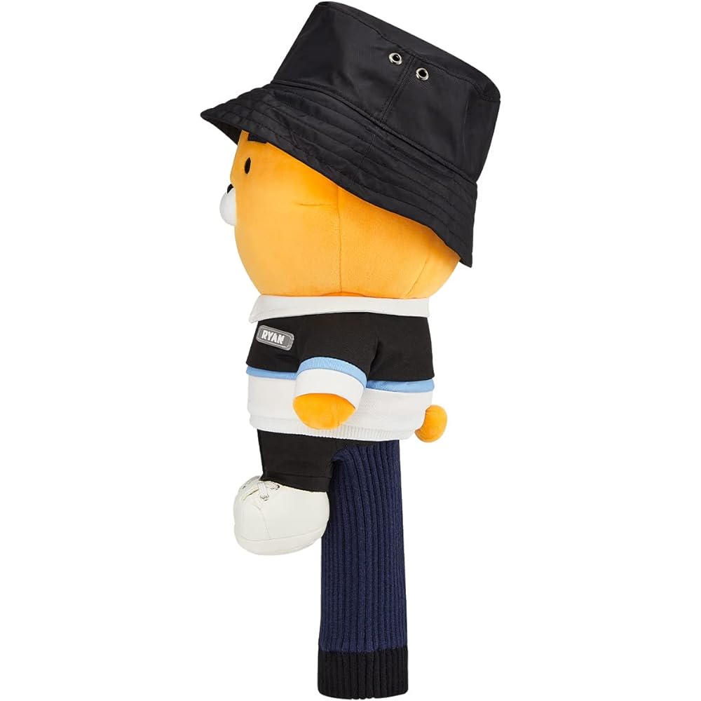 [Official] KAKAO FRIENDS GOLF Urban Solid Cost Yum Driver Cover, Character Golf Head Cover (Ryan Ryan)
